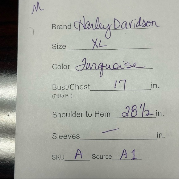 Harley-Davidson Teal Blue Graphic Tank Top XL Distressed Logo Biker Summer Tee - Picture 9 of 9